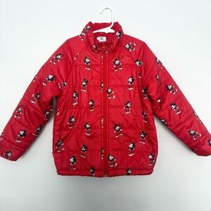 Disney Mickey Mouse print Puffer Jacket